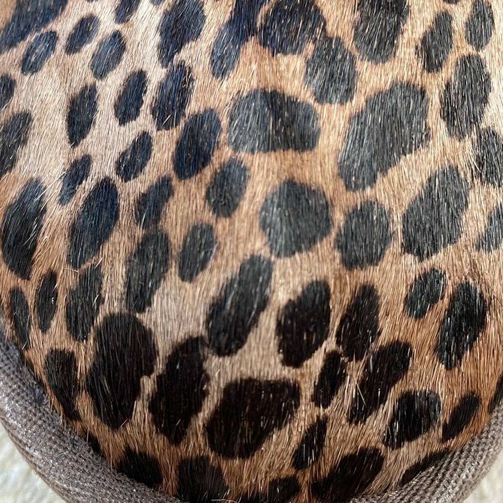 UGG Classic Ultra Mini Caspian Burnt Cedar Leopard Cheetah Animal Calf Hair 8 - Picture 13 of 14